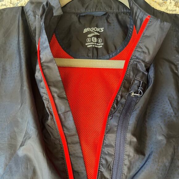 Mens Brooks LSD Pullover Windbreaker Breathable Jacket Size Large - Picture 4 of 15